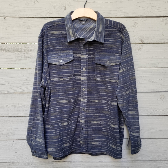NWT Eddie Bauer Chutes Microfleece Shirt Jacket Storm - Picture 1 of 7